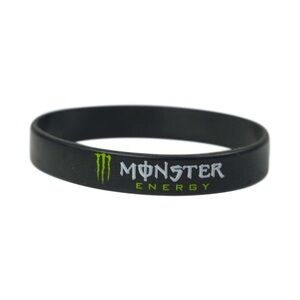 Monster Energy Official Collectible - Wristband Silicone Rubber Band Wrist Black